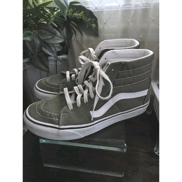 Unisex Moss Green Canvas/Suede Lace Up VANS 751505 Off The Wall US M 7 W 8.5 SB1 - Picture 4 of 13